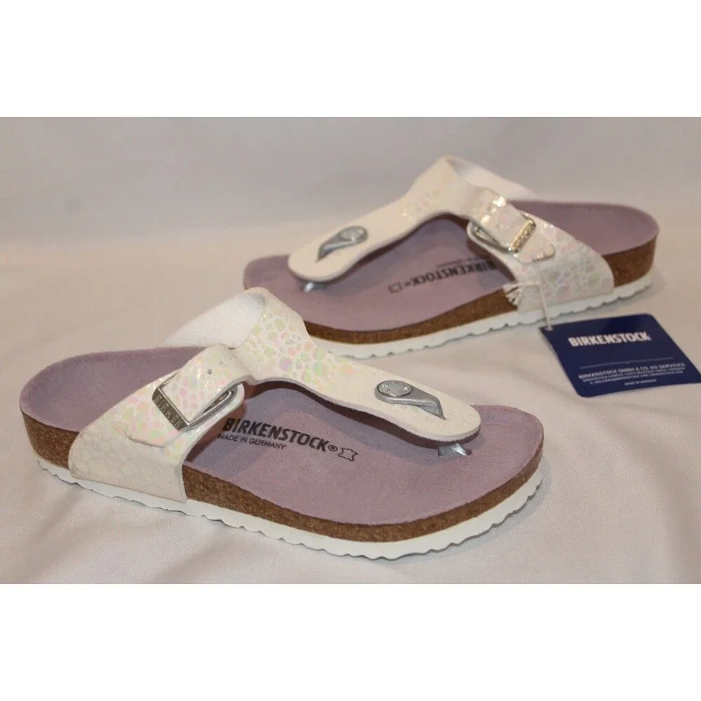 BIRKENSTOCK KIDS GIZEH PATENT LEATHER SANDALS REGULAR‎ FIT EU 31